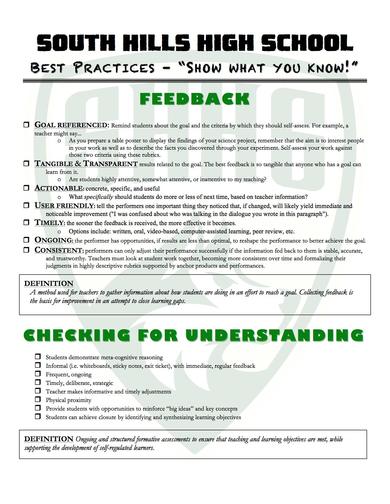Best Practices Best Practices